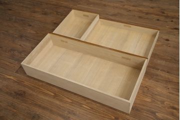 中古　美品　高級品　江戸指物家具　前面欅(ケヤキ)材　側面キハダ材　内部桐材　上品な和の雰囲気漂う引き出し10杯の収納箪笥(整理箪笥、衣装箪笥、和箪笥、チェスト)(定価約140万円)(R-073169)