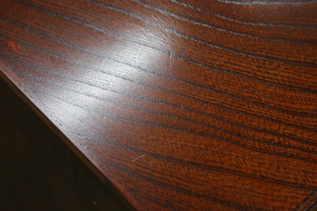 中古　美品　岩谷堂箪笥　内部の作りにも注目!　使い勝手の良いスノコ棚の水屋箪笥サイドボード　(R-073173)