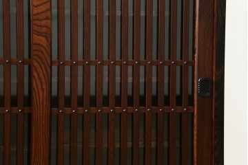 中古　美品　岩谷堂箪笥　内部の作りにも注目!　使い勝手の良いスノコ棚の水屋箪笥サイドボード　(R-073173)