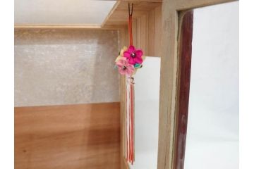 ビンテージ　木目込み人形　十五人揃　細部まで職人のこだわりを感じる可愛らしい五段雛飾り(雛人形、ひな人形、雛壇、段飾、置物、ケース付、ヴィンテージ)(R-073182)