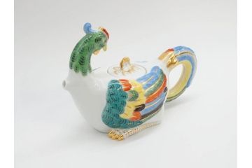 ドイツ　マイセン　Meissen　鳳凰　300周年記念　2010年　世界限定100個　証明書付き　華やかな色彩と優美な姿が目を惹くポット(鳥、鶏、トリ、金彩、Rooster Pot、洋食器)(R-073184)