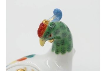 ドイツ　マイセン　Meissen　鳳凰　300周年記念　2010年　世界限定100個　証明書付き　華やかな色彩と優美な姿が目を惹くポット(鳥、鶏、トリ、金彩、Rooster Pot、洋食器)(R-073184)