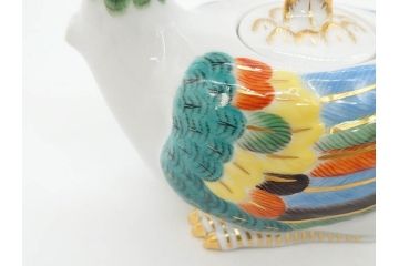ドイツ　マイセン　Meissen　鳳凰　300周年記念　2010年　世界限定100個　証明書付き　華やかな色彩と優美な姿が目を惹くポット(鳥、鶏、トリ、金彩、Rooster Pot、洋食器)(R-073184)