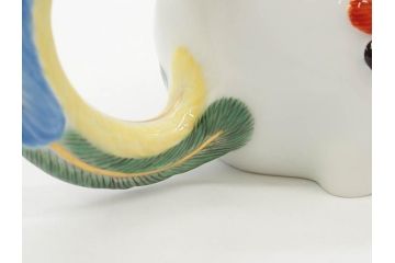 ドイツ　マイセン　Meissen　鳳凰　300周年記念　2010年　世界限定100個　証明書付き　華やかな色彩と優美な姿が目を惹くポット(鳥、鶏、トリ、金彩、Rooster Pot、洋食器)(R-073184)