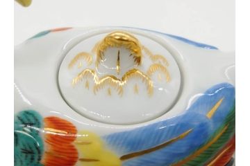 ドイツ　マイセン　Meissen　鳳凰　300周年記念　2010年　世界限定100個　証明書付き　華やかな色彩と優美な姿が目を惹くポット(鳥、鶏、トリ、金彩、Rooster Pot、洋食器)(R-073184)