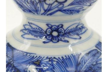 中国　青花　人物図　繊細な意匠にこだわりを感じる執壺(茶壺、しょうゆ差し、醤油瓶、水差し、注子、水注、茶道具)(R-073187)