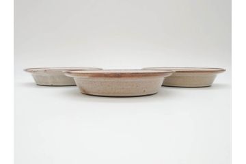 デンマーク　STOGO　素朴な風合いが温かい雰囲気を演出するスープ皿3枚セット(プレート、北欧食器)(R-073188)