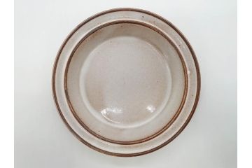 デンマーク　STOGO　素朴な風合いが温かい雰囲気を演出するスープ皿3枚セット(プレート、北欧食器)(R-073188)