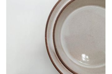 デンマーク　STOGO　素朴な風合いが温かい雰囲気を演出するスープ皿3枚セット(プレート、北欧食器)(R-073189)