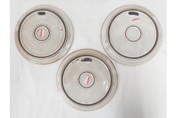 デンマーク　STOGO　優しい色合いが落ち着いた雰囲気を醸し出すプレート3枚セット(皿、北欧食器)(R-073190)