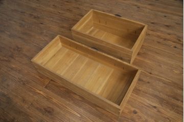 和製アンティーク　総桐(キリ)材　金具の彫刻が素晴らしい時代箪笥ローボード(総桐箪笥、総桐たんす、和タンス、衣装たんす、整理タンス、収納タンス、引き出し、ローチェスト、テレビ台、テレビボード)(R-073223)