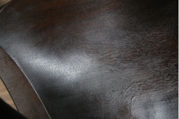 中古　希少!!　松本民芸家具　中古ではなかなかお目にかかれない猫脚ウィンザーチェア(ウインザーチェア、アームチェア、板座チェア、ダイニングチェア、椅子、イス)(定価約34万円)(R-073227)