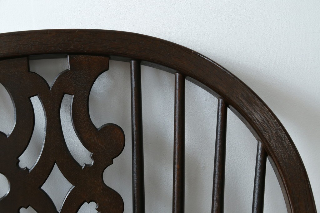 中古　希少!!　松本民芸家具　中古ではなかなかお目にかかれない猫脚ウィンザーチェア　定価約34万円　(R-073228)