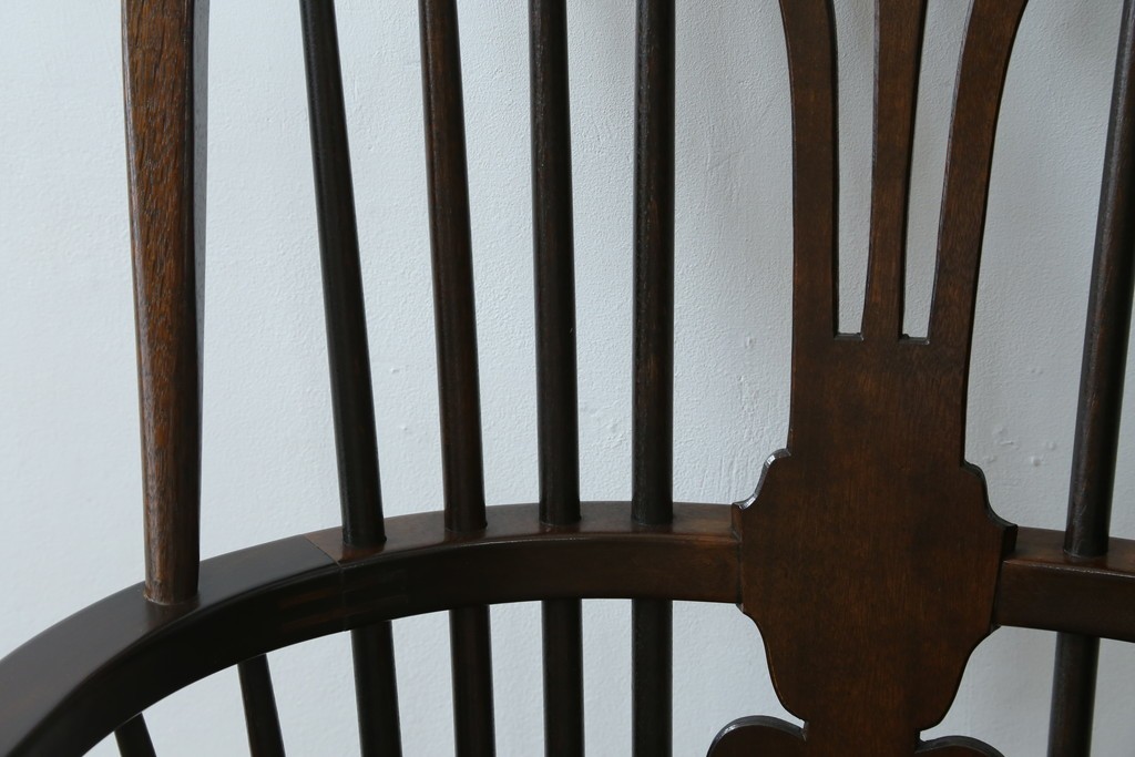 中古　希少!!　松本民芸家具　中古ではなかなかお目にかかれない猫脚ウィンザーチェア　定価約34万円　(R-073228)