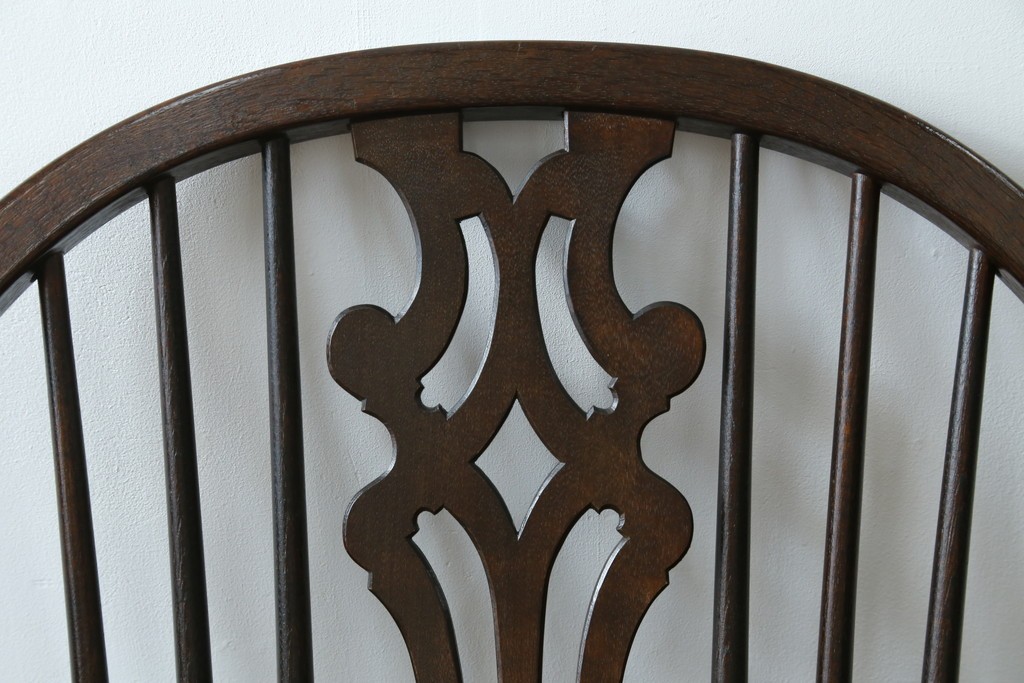 中古　希少!!　松本民芸家具　中古ではなかなかお目にかかれない猫脚ウィンザーチェア　定価約34万円　(R-073228)