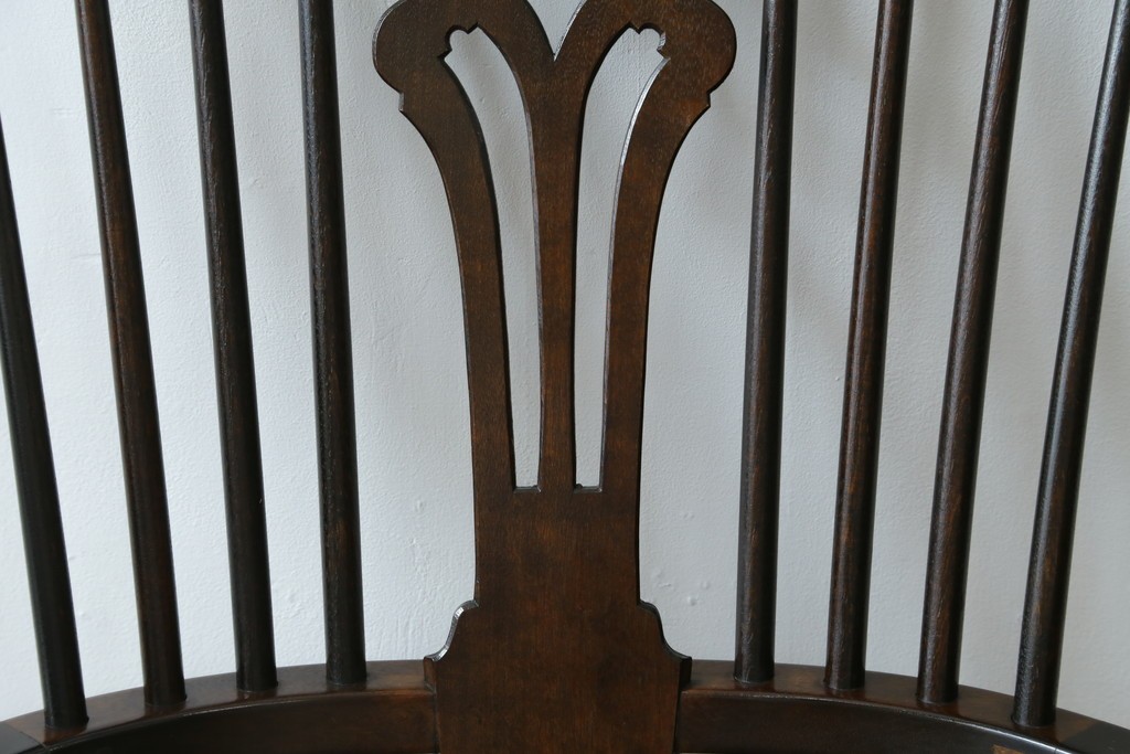 中古　希少!!　松本民芸家具　中古ではなかなかお目にかかれない猫脚ウィンザーチェア　定価約34万円　(R-073228)