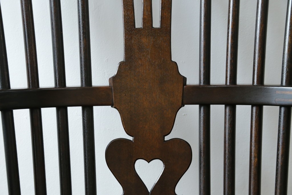 中古　希少!!　松本民芸家具　中古ではなかなかお目にかかれない猫脚ウィンザーチェア　定価約34万円　(R-073228)