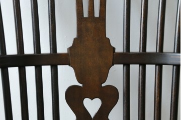 中古　希少!!　松本民芸家具　中古ではなかなかお目にかかれない猫脚ウィンザーチェア　定価約34万円　(R-073228)