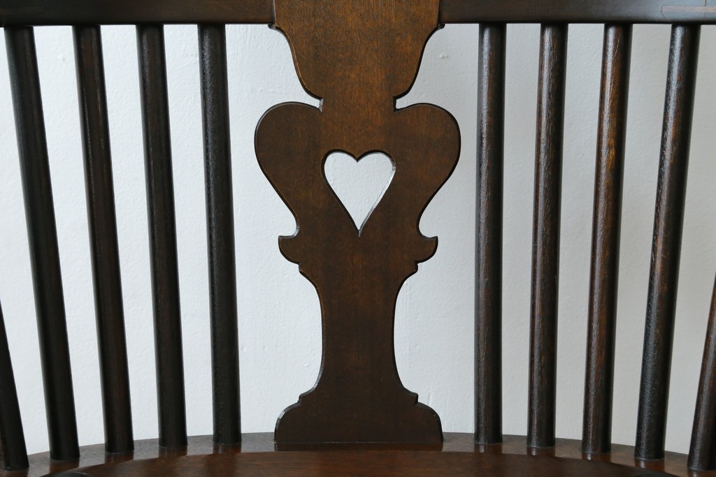 中古　希少!!　松本民芸家具　中古ではなかなかお目にかかれない猫脚ウィンザーチェア　定価約34万円　(R-073228)