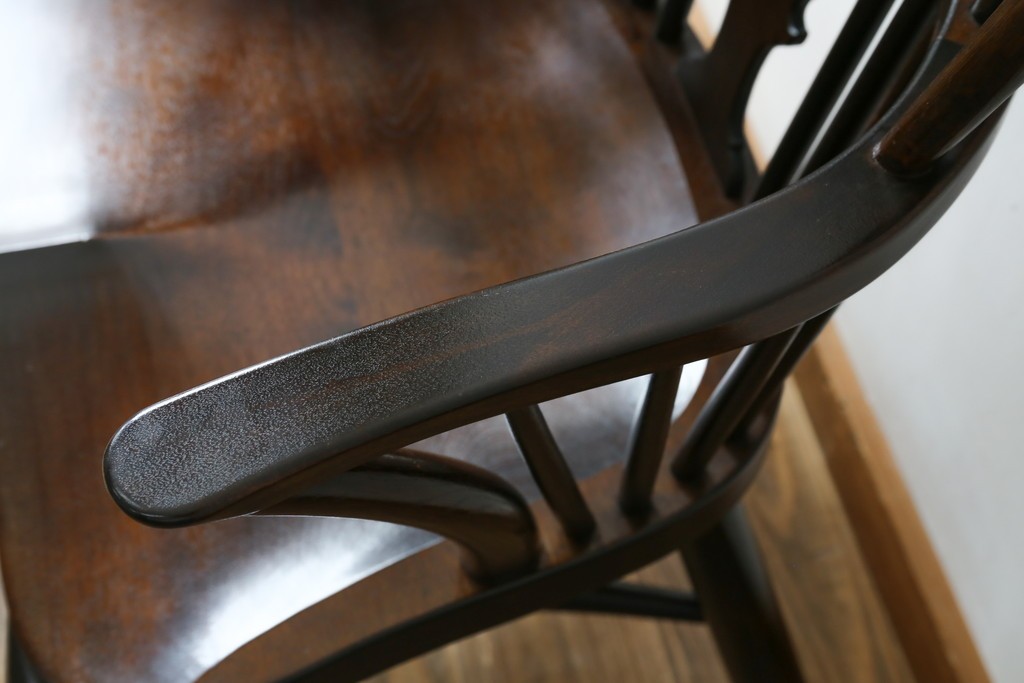 中古　希少!!　松本民芸家具　中古ではなかなかお目にかかれない猫脚ウィンザーチェア　定価約34万円　(R-073228)