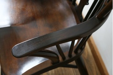 中古　希少!!　松本民芸家具　中古ではなかなかお目にかかれない猫脚ウィンザーチェア　定価約34万円　(R-073228)