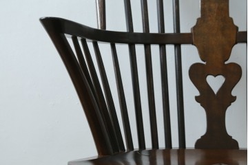 中古　希少!!　松本民芸家具　中古ではなかなかお目にかかれない猫脚ウィンザーチェア　定価約34万円　(R-073228)