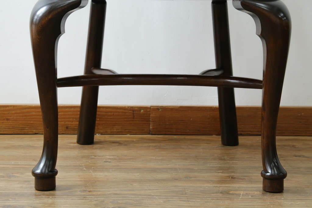 中古　希少!!　松本民芸家具　中古ではなかなかお目にかかれない猫脚ウィンザーチェア　定価約34万円　(R-073228)