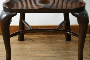 中古　希少!!　松本民芸家具　中古ではなかなかお目にかかれない猫脚ウィンザーチェア　定価約34万円　(R-073228)