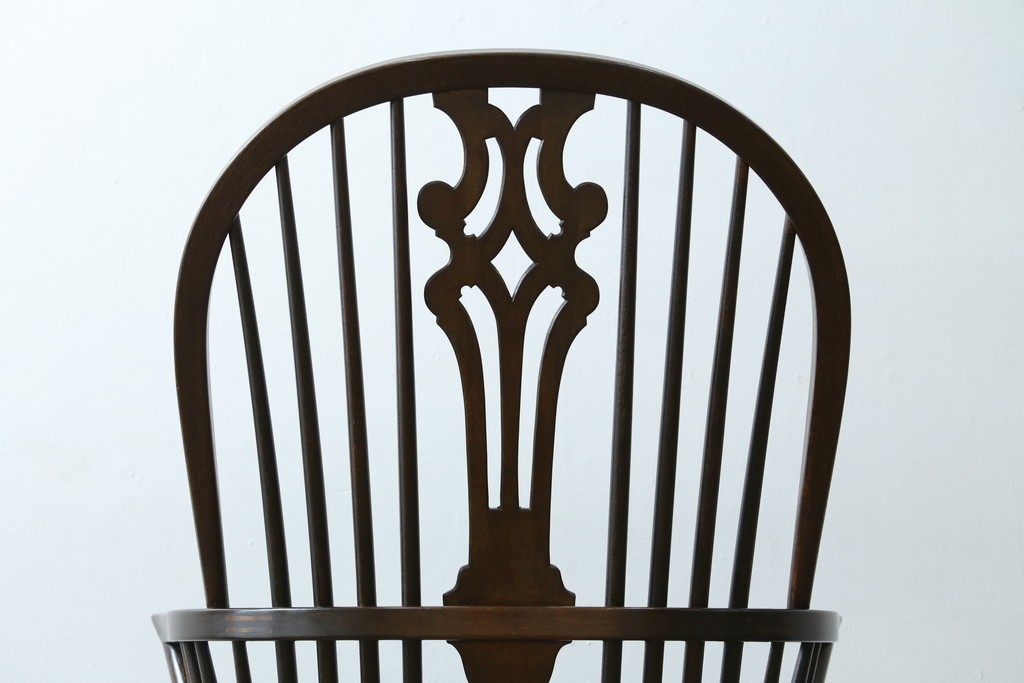 中古　希少!!　松本民芸家具　中古ではなかなかお目にかかれない猫脚ウィンザーチェア　定価約34万円　(R-073228)