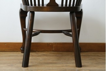 中古　希少!!　松本民芸家具　中古ではなかなかお目にかかれない猫脚ウィンザーチェア　定価約34万円　(R-073228)