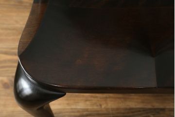 中古　希少!!　松本民芸家具　中古ではなかなかお目にかかれない猫脚ウィンザーチェア(ウインザーチェア、アームチェア、板座チェア、ダイニングチェア、椅子、イス)(定価約34万円)(R-073229)