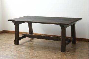 中古　美品　飛騨産業　PROVINCIAL(プロヴィンシャル・プロビンシャル))　どっしりとした佇まいが存在感を放つタバーンテーブル(ダイニングテーブル、4人掛け、6人掛け、作業台)(定価約56万円)(R-073272)