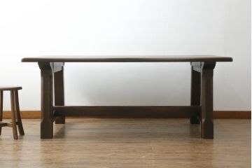中古　美品　飛騨産業　PROVINCIAL(プロヴィンシャル・プロビンシャル))　どっしりとした佇まいが存在感を放つタバーンテーブル(ダイニングテーブル、4人掛け、6人掛け、作業台)(定価約56万円)(R-073272)