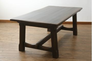 中古　美品　飛騨産業　PROVINCIAL(プロヴィンシャル・プロビンシャル))　どっしりとした佇まいが存在感を放つタバーンテーブル(ダイニングテーブル、4人掛け、6人掛け、作業台)(定価約56万円)(R-073272)