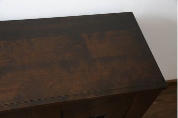 中古　美品　星野民藝(星野民芸)　シックで落ち着いた佇まいが魅力的な下駄箱(サイドキャビネット、サイドボード、靴箱、玄関収納、収納棚、戸棚)(R-073293)