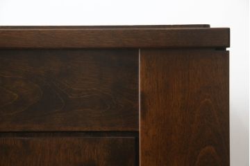 中古　美品　星野民藝(星野民芸)　シックで落ち着いた佇まいが魅力的な下駄箱(サイドキャビネット、サイドボード、靴箱、玄関収納、収納棚、戸棚)(R-073293)