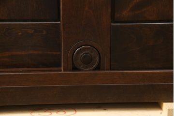 中古　美品　星野民藝(星野民芸)　シックで落ち着いた佇まいが魅力的な下駄箱(サイドキャビネット、サイドボード、靴箱、玄関収納、収納棚、戸棚)(R-073293)