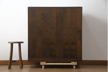 中古　美品　星野民藝(星野民芸)　シックで落ち着いた佇まいが魅力的な下駄箱(サイドキャビネット、サイドボード、靴箱、玄関収納、収納棚、戸棚)(R-073293)