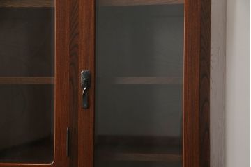 中古　伝統民芸家具　岩谷堂箪笥　金具の細やかなデザインが美しいサイドボード(収納棚、戸棚、飾り棚、食器棚、サイドキャビネット)(R-073298)