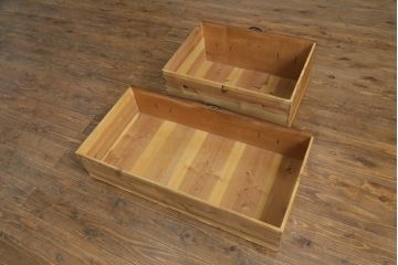 和製アンティーク　前面栗(クリ)材　金具の立派な東北衣装箪笥ローボード(時代箪笥、和タンス、衣装たんす、収納タンス、引き出し、ローチェスト、テレビ台)(R-073328)