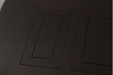 中古　鉄刀木(タガヤサン)　2wayでフレキシブルに使える!!美しい杢目が目を惹く囲炉裏テーブル(木製火鉢、関西火鉢、長火鉢、ダイニングテーブル、6人掛け、食卓、座卓、センターテーブル、ローテーブル)(R-073330)