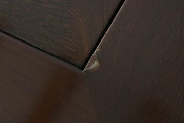 中古　鉄刀木(タガヤサン)　2wayでフレキシブルに使える!!美しい杢目が目を惹く囲炉裏テーブル(木製火鉢、関西火鉢、長火鉢、ダイニングテーブル、6人掛け、食卓、座卓、センターテーブル、ローテーブル)(R-073330)