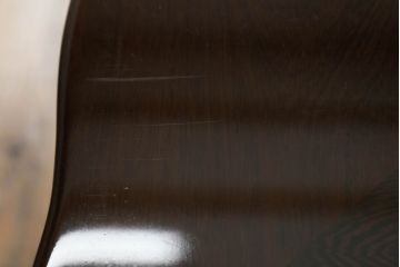 中古　鉄刀木(タガヤサン)　2wayでフレキシブルに使える!!美しい杢目が目を惹く囲炉裏テーブル(木製火鉢、関西火鉢、長火鉢、ダイニングテーブル、6人掛け、食卓、座卓、センターテーブル、ローテーブル)(R-073330)