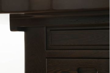 中古　鉄刀木(タガヤサン)　2wayでフレキシブルに使える!!美しい杢目が目を惹く囲炉裏テーブル(木製火鉢、関西火鉢、長火鉢、ダイニングテーブル、6人掛け、食卓、座卓、センターテーブル、ローテーブル)(R-073330)