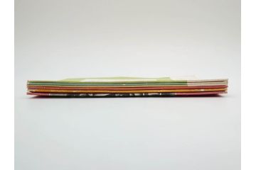 昭和30年〜31年(1955年〜1956年)　明星　第一銀行　社内報6冊セット(1号〜5号・10号)　長谷川潔　文祥堂(エッチング、果物、花、花瓶、社内広報、冊子)(R-073349)