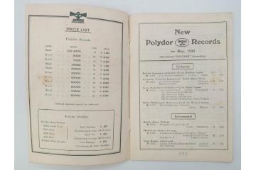 戦前　レコード冊子10冊セット　ポリドール・レコード　月報　総目録など(レトロ、新譜、洋楽、邦楽)(R-073353)