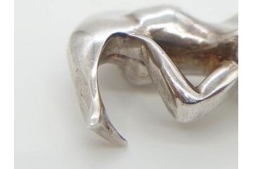 ヴィンテージアクセサリー　デンマーク　GEORG JENSEN(ジョージ・ジェンセン)　人魚　シルバー925S　美しいフォルムが上品な雰囲気溢れるネックレス(ペンダント、マーメイド、silver、銀製、ビンテージ)(R-073361)