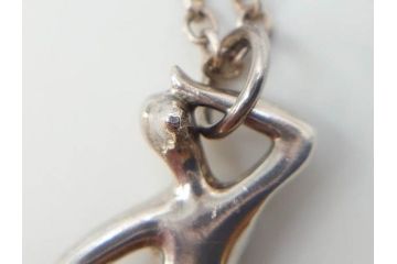 ヴィンテージアクセサリー　デンマーク　GEORG JENSEN(ジョージ・ジェンセン)　人魚　シルバー925S　美しいフォルムが上品な雰囲気溢れるネックレス(ペンダント、マーメイド、silver、銀製、ビンテージ)(R-073361)