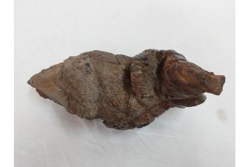 時代物　唐木台座　共箱付き　造形美に目を奪われる鑑賞石(中国古玩、漢詩、盆石、文人、唐物、置物、ディスプレイ、台座付き)(R-073365)