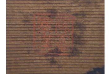 時代物　唐木台座　共箱付き　造形美に目を奪われる鑑賞石(中国古玩、漢詩、盆石、文人、唐物、置物、ディスプレイ、台座付き)(R-073365)